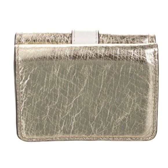 Chloe Mini Metallic Trifold Aby Wallet - Picture 4 of 16